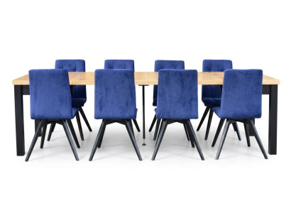 Lehnstühle Esstisch Tisch Holz Esszimmer Garnitur 6x Stuhl Set Stühle 7 tlg. Set