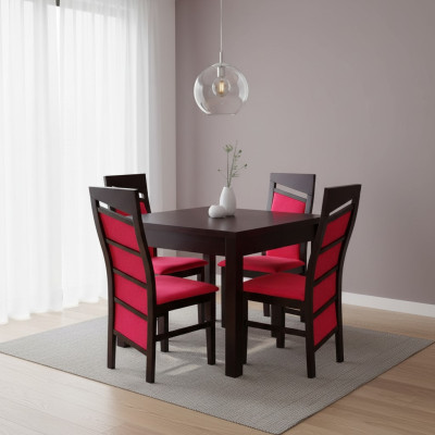 Lehnstühle Design Ess Tisch + 4 Stühle Set Garnitur Zimmer Gruppe 5 tlg. Tische