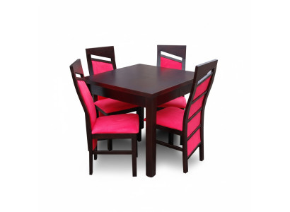 Lehnstühle Design Ess Tisch + 4 Stühle Set Garnitur Zimmer Gruppe 5 tlg. Tische