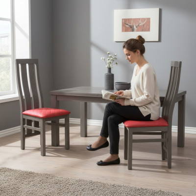 Stuhl Blau Esszimmer Stühle Design Möbel Luxus Design Lehnstühle Sitzpolster Neu !