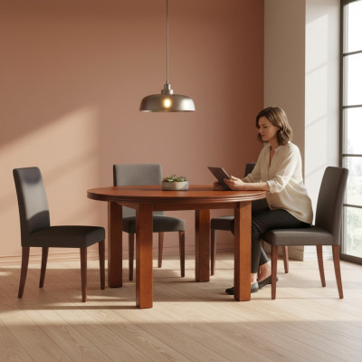 Esstisch Tisch Esszimmer Wohnzimmer Holz Moderne Tische 100/140cm Ausziehbar Neu