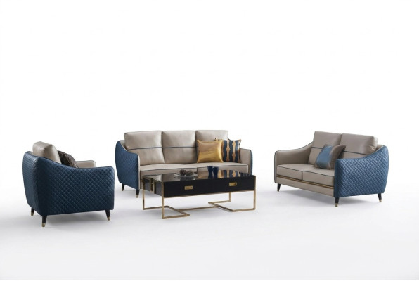 Design Klassiker Chesterfield Big xxl 3 Sitzer Couch Leder Textil Sofas