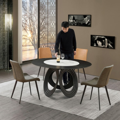 Komplett Set Esstisch 4x Stühle Esszimmer Set Ess Gruppe Holz Tisch