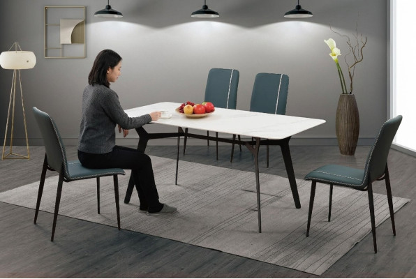 Tisch Luxus Tische Esszimmer Möbel Komplette Garnitur 5 tlg. Set Gruppe