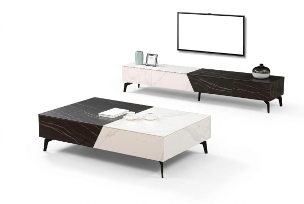 Couchtisch Sideboard 2tlg Wohnzimmer Möbel Tisch Lowboard Schrankwände Kommode
