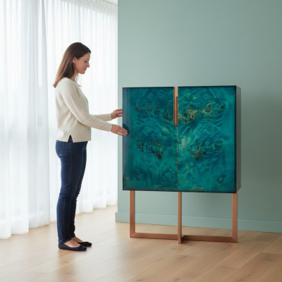 Anrichte Wohnzimmer Anrichte Kommoden Modern Design Möbel Luxus Holz