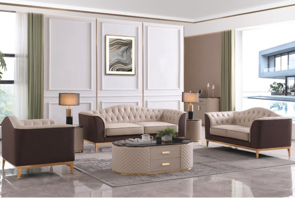 Komplett Set Sofagarnitur 3+2+1 Sitzer Sofa Design Couch Wohnlandschaft