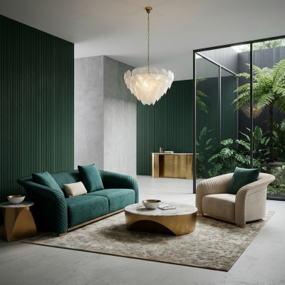 Design Polster Luxus Sitz Sofa Couch Textil Sofa 3 Sitzer Kunstleder