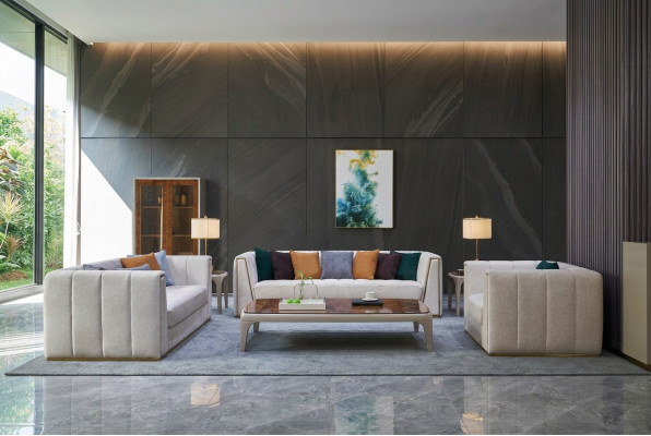 Sofagarnitur 3+2+1 Sitzer Klassischer Wohnlandschaft Deko Sofas Couchen