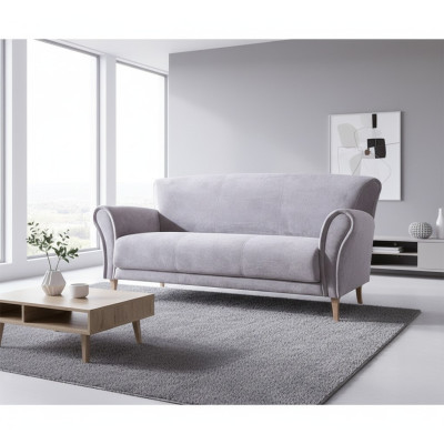 Dreisitzer Stoff Couch Sofa Lila Textil Couchen Sofas Polster Garnitur Luxus Neu