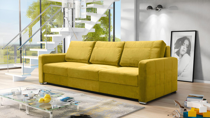 Schlafsofa Sofas Klapp Textil Couch Bett Sofa Kasten Couchen Polster Möbel Stoff