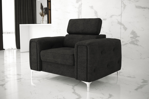 Sofa Stoff Couchen Polster Textil Neu Chesterfield Sessel Fernseh Couch 1 Sitzer