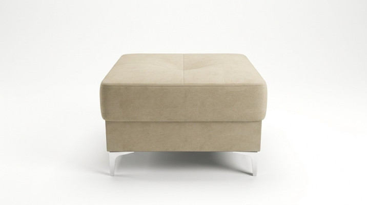 Hocker Textil Neu Modern Weiß Farbe Klein Design Stoff Fußhocker Pouffe Samt