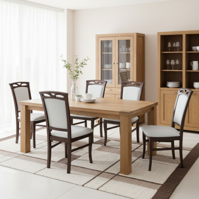 Stühle Polster Hotel Textil Stuhl Set Gruppe Stühle Garnitur 6x Gruppen Sessel
