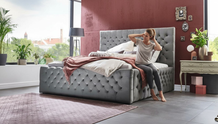 Schlafzimmer Hotel Bettgestell 180x200cm Neu Modernes Bett Design