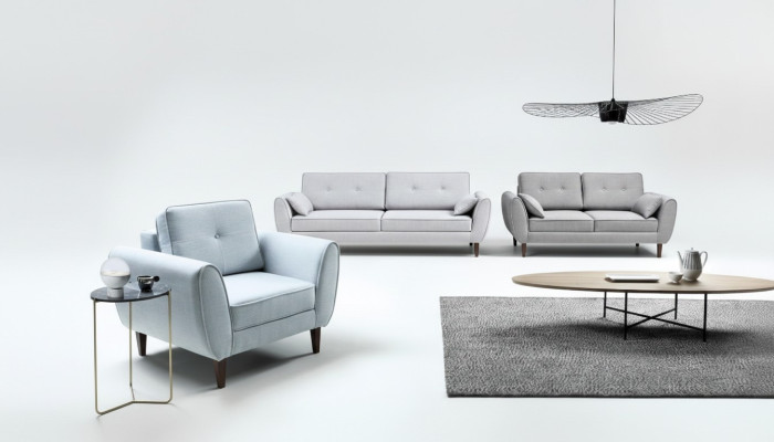 Sofas moderne Luxus Garnitur 3+2+1 Sitz Textil komplette Garnituren Neu Möbel