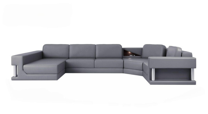 Wohnlandschaft U Form Eck Sofa Couch Polster Ecke Leder Sofa Couchen Möbel Neu