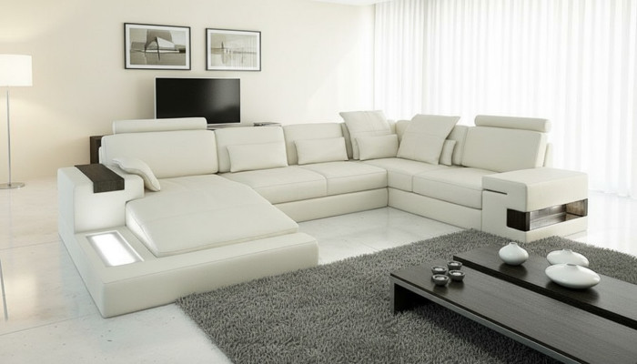 Ecksofa Wohnlandschaft U Form Sofa Eckcouch Couch Design Polster Neu