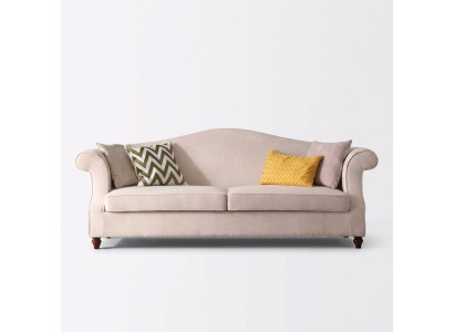 Couch 3 Sitzer Lounge Stoff Sofa Wohnlandschaft Relax Sitz Design Sofas Textil