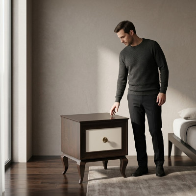 Nachttisch Konsolen Schlafzimmer Beistelltisch Modern Design Möbel Holz Nacht