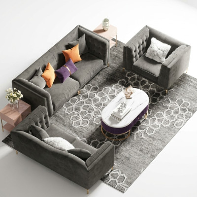 Sofagarnitur 3+2+1 Sitzer Sofa Wohnlandschaft Relax Sitz Design Couch Sofas