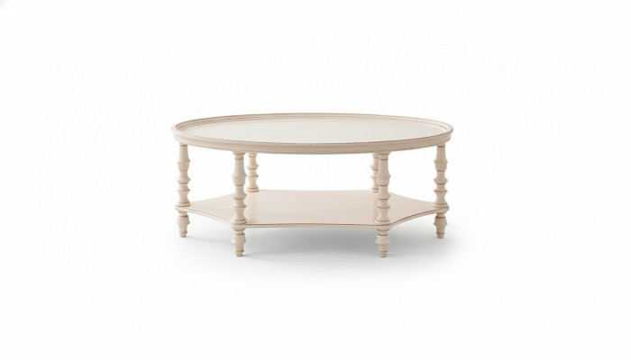 Ovaler Couchtisch Wohnzimmer Design Luxus Beistelltisch Holz Tisch