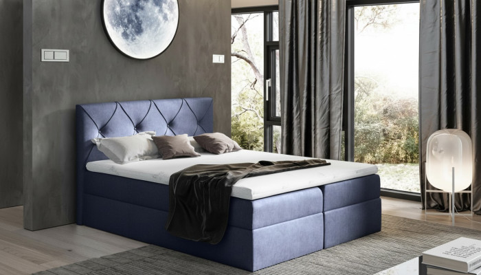 Modern Bett Schlafzimmer Betten 200x200 Boxspringbett Textil Design Doppel