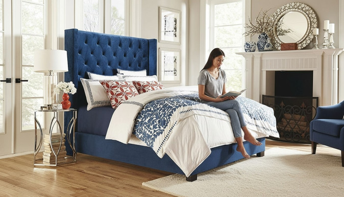 Chesterfield Schlaf Zimmer Doppel Betten Design Leder Luxus Bett Hotel