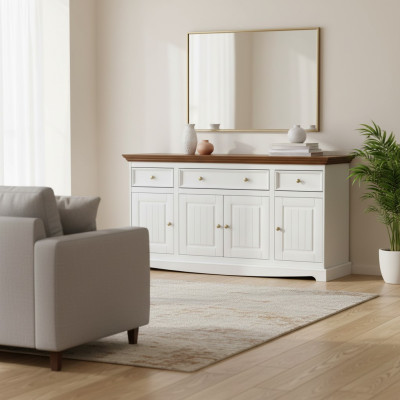 Anrichte Designer Kommode Kommoden Regal Holz Schrank Schränke Holz Anrichte Neu
