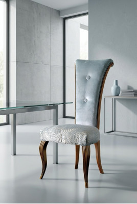 Lounge Club ohne Armlehnen Luxus Neu Klassischer Stuhl 1x Esszimmer Lehn Sessel