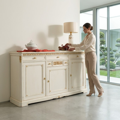 Anrichte Kommoden Regal Holz Schrank Anrichten Designer Kommodenschrank Kommode