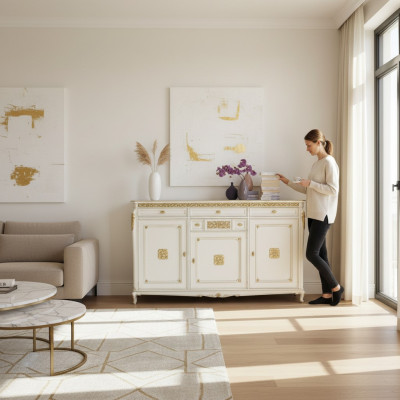 Kommode Vitrinen Schrank Weinschrank Regal Schränke Landhaus Anrichte Vitrine