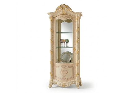 Schränke Anrichte Italienische Möbel Holz Vitrine Schrank Vitrinen Wohnzimmer