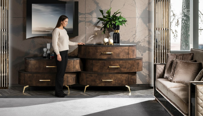 Luxus Holz Kommoden Schrank Regal Konsole Möbel Neu Kommode Design Schrank
