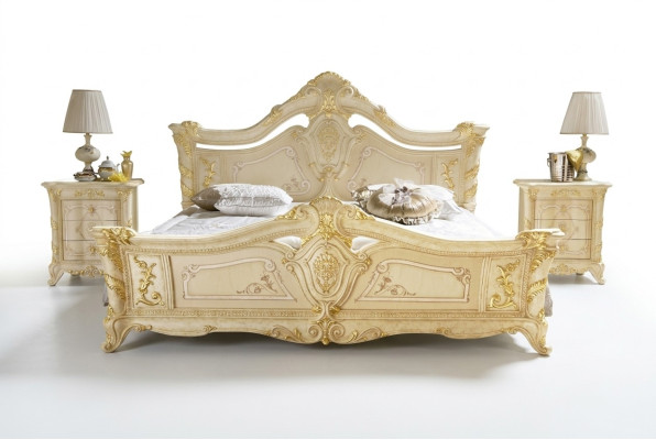 Doppelbett Betten Schlafzimmer Möbel Massivholz MobilPiu Luxury Bett