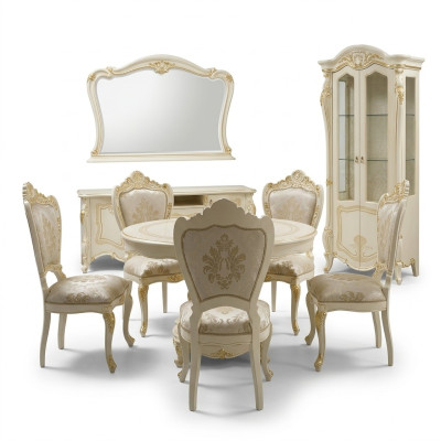 Esszimmer Set Tisch + 4 Stühle Esszimmerstuhl Set Tisch Gruppe Garnitur 5 tlg.