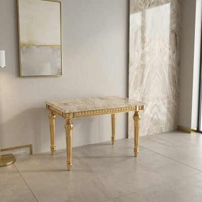 Beistelltisch Schlafzimmer Beistelltisch Klassische Design Möbel Holz Gold Neu