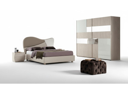 Möbel Modern Luxus Betten Neu Bett Textil 2x Nachttisch 3 tlg. Schlafzimmer Set