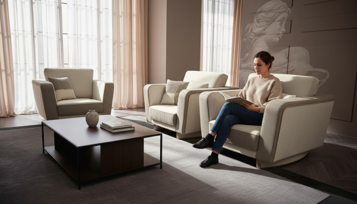 Möbel Einrichtung Einsitzer Relax Club Lehn Luxus Sessel Design Stuhl Hotel Neu