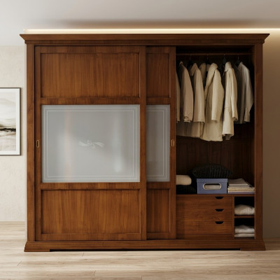 Luxus Kleiderschrank Schlafzimmer Schrank Echtholz Schränke Italienische Möbel