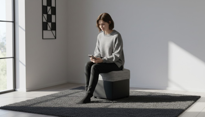 Hocker Sofa Pouf Polster Beistellhocker Ottomane Möbelhocker Ottoman Fußhocker