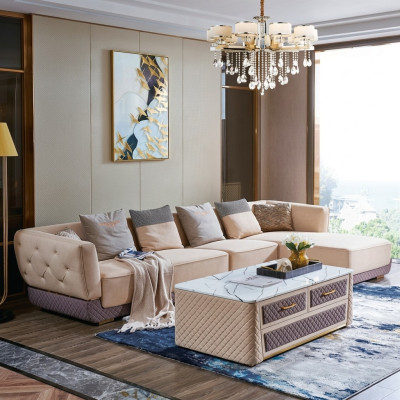 Ecksofa Sofa Couch Polster Eck Sitz Wohnlandschaft Garnitur 2tlg.