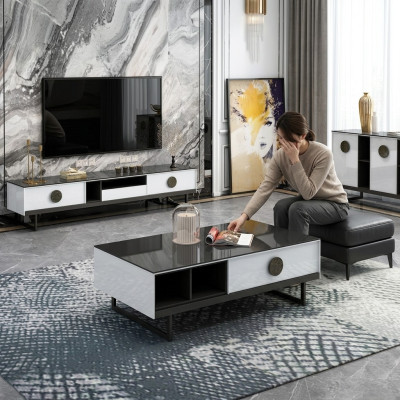 Kommode + Couchtisch + RTV Sideboard Neu Italienische Designer Möbel