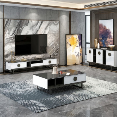 Kommode + Couchtisch + RTV Sideboard Neu Italienische Designer Möbel