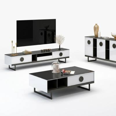 Kommode + Couchtisch + RTV Sideboard Neu Italienische Designer Möbel
