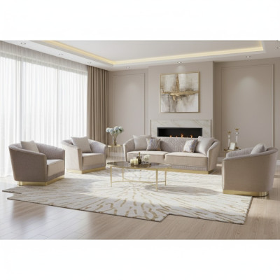 Sofagarnitur 3+2+1 Sitzer Set Design Sofas Polster Couchen Moderne Couch Samt