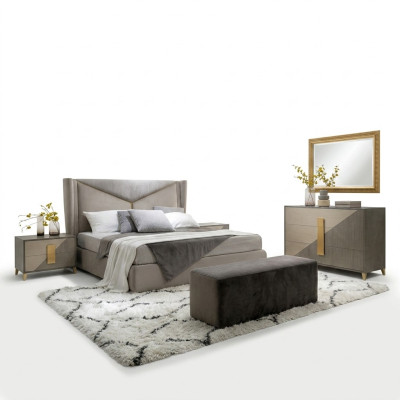Bett Polster Design Luxus Doppel Dekor Hotel Luxus Betten Schlaf Zimmer