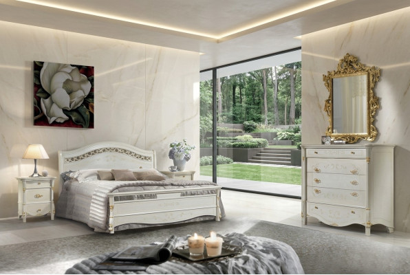 Schlafzimmer Set Bett + 2x Nachttisch Polster Luxus Betten Doppel Hotel Betten