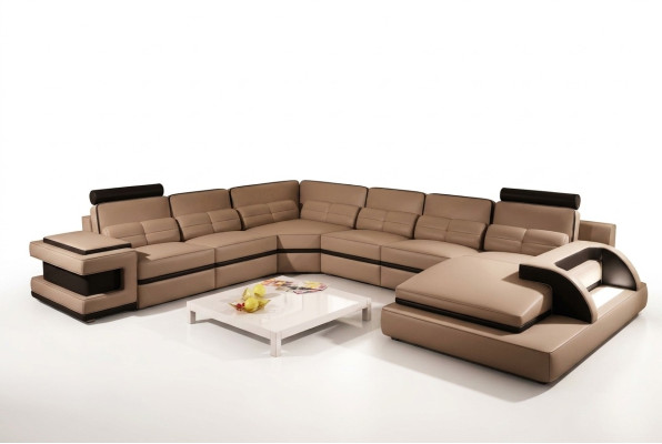 Designer Wohnlandschaft U-Form Couch Ecksofa Polster Garnitur Eckgarnitur Sofa
