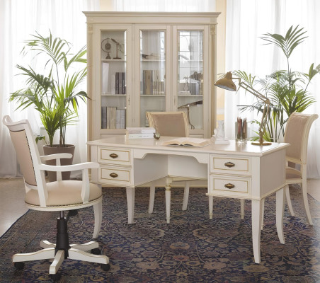 Schreibtisch Büro Tisch Klassischer Designer Office Tische Barock Rokoko Neu